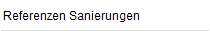 Referenzen Sanierungen